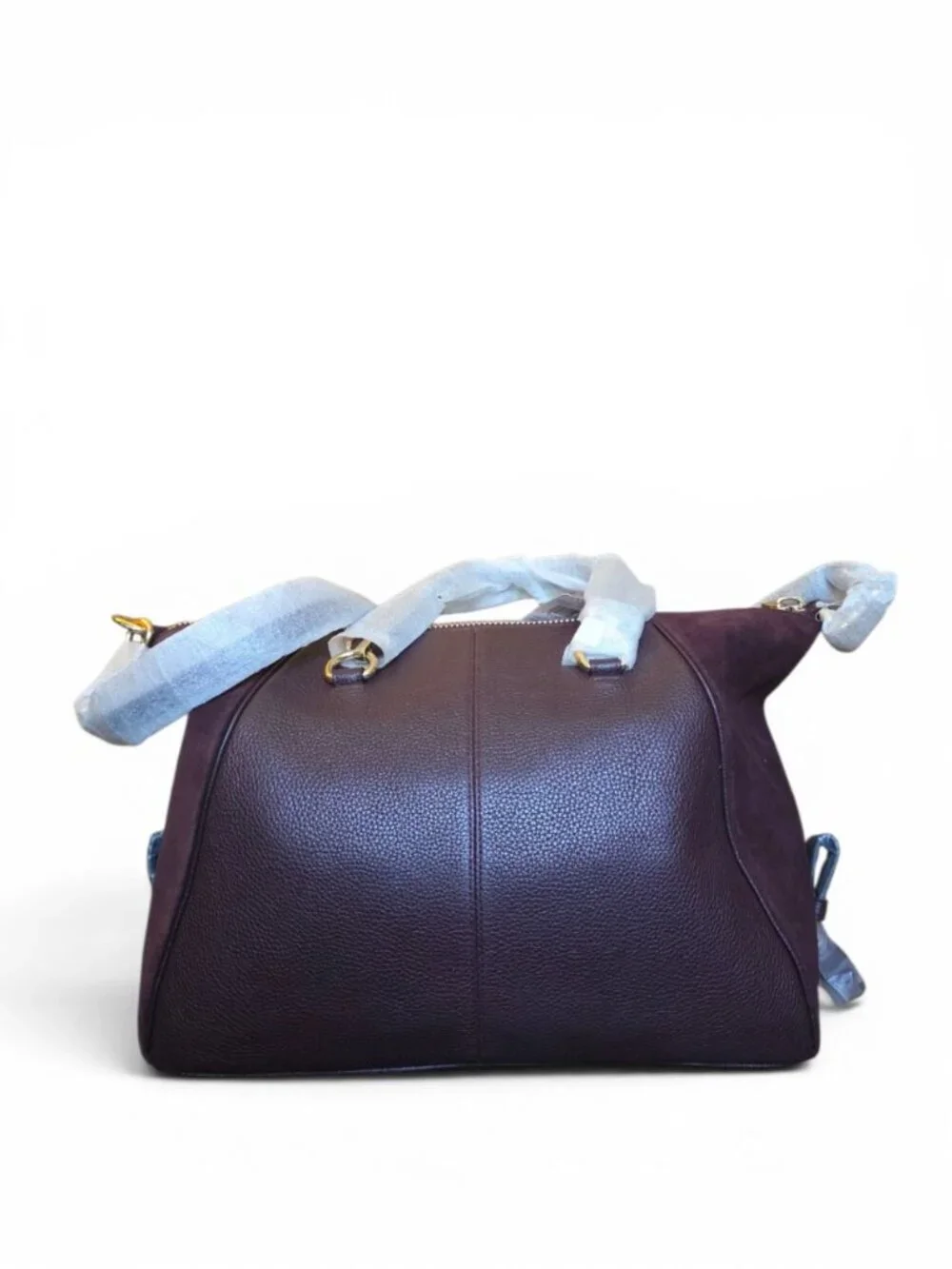 Coach Primrose Satchel 55532 Oxblood Leather Suede Gold NWT Dust Bag